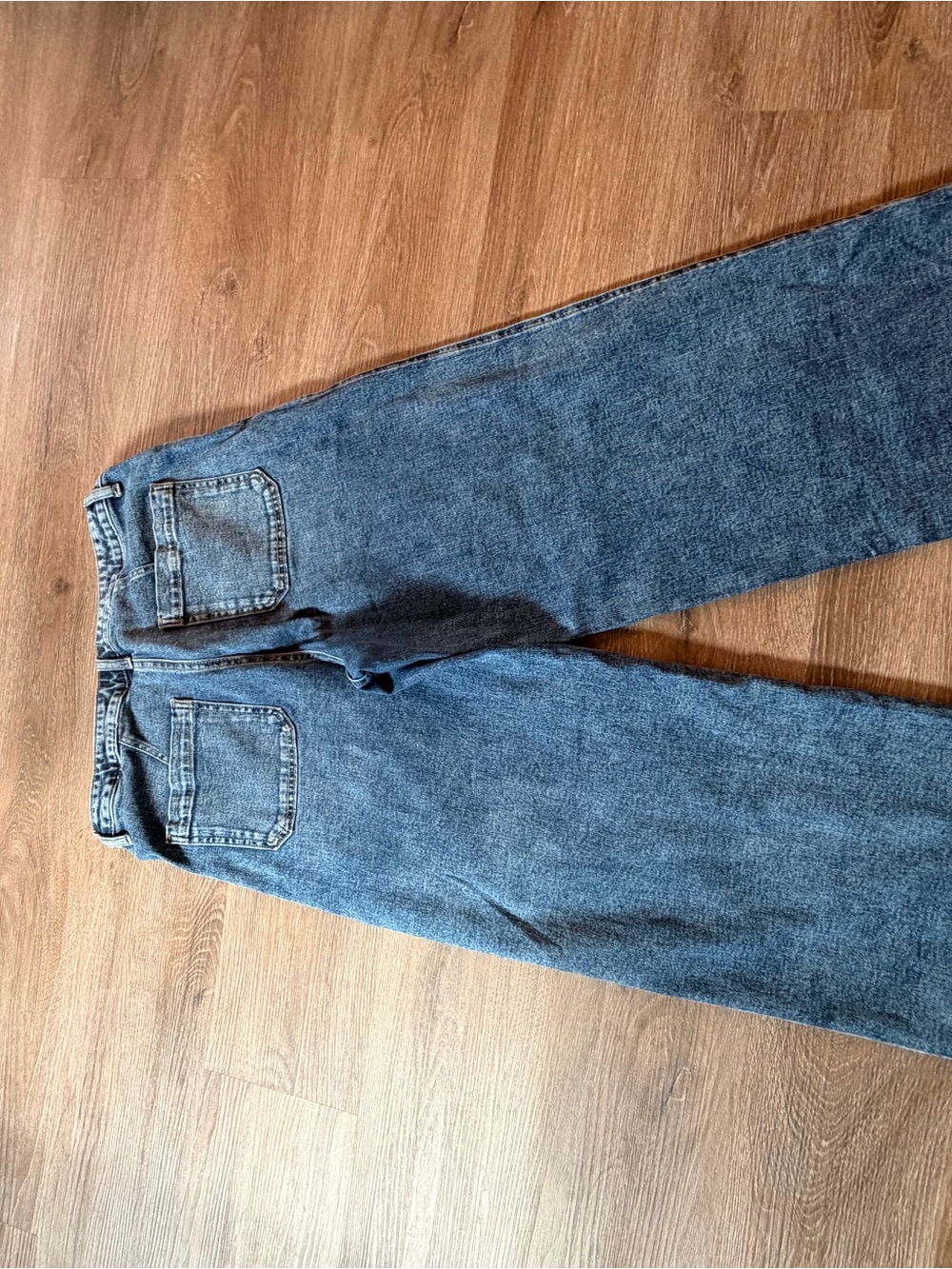 Maurices Wide-Leg Blue Denim Jeans - Picture 2 of 3